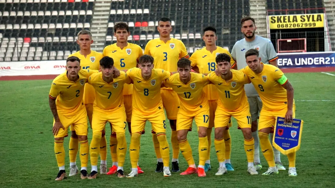 România U21, învinsă de Albania după ce a condus cu două goluri