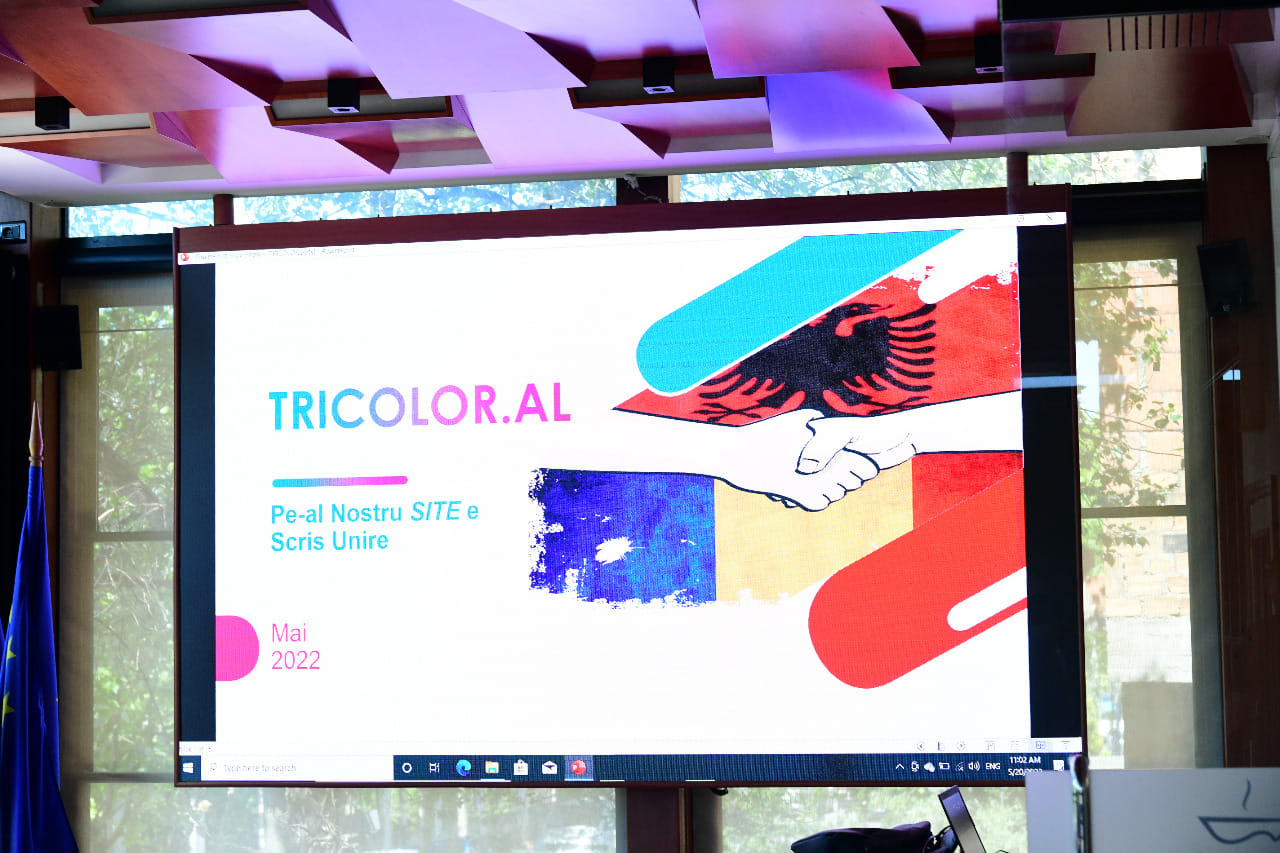 Aktivitet për promovimin e projektit "Tricolor.al" në ambjentet e Ambasadës së Rumanisë në Shqipëri