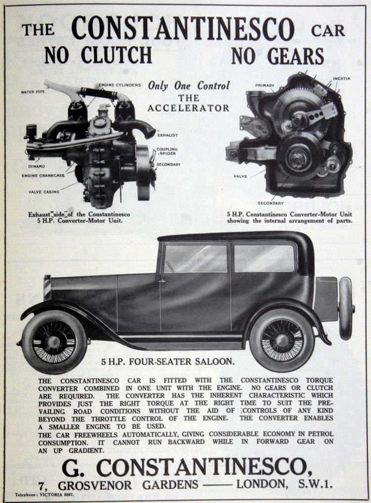 Historia e „La Voiture Constantinesco” – Makina me marshe automatike e shpikur në vitin 1926 nga një rumun