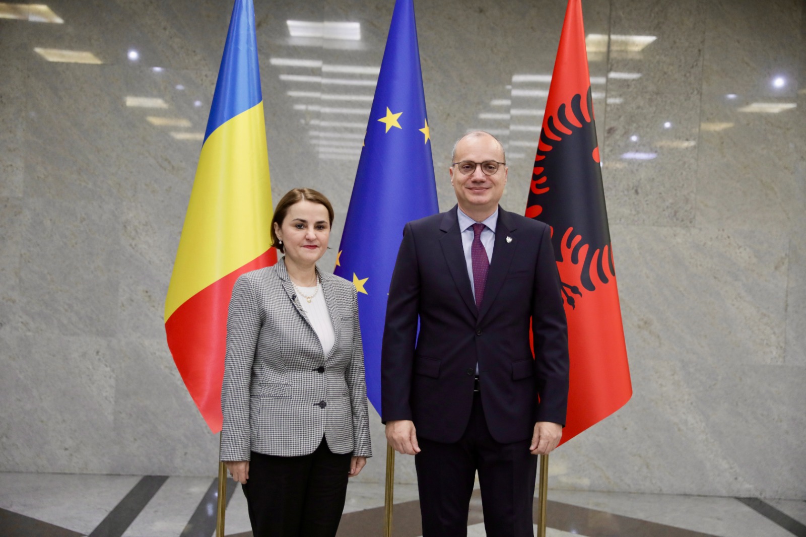 Vizita zyrtare në Tiranë e ministres së Punëve të Jashtme të Rumanisë, Znj. Luminița Odobescu