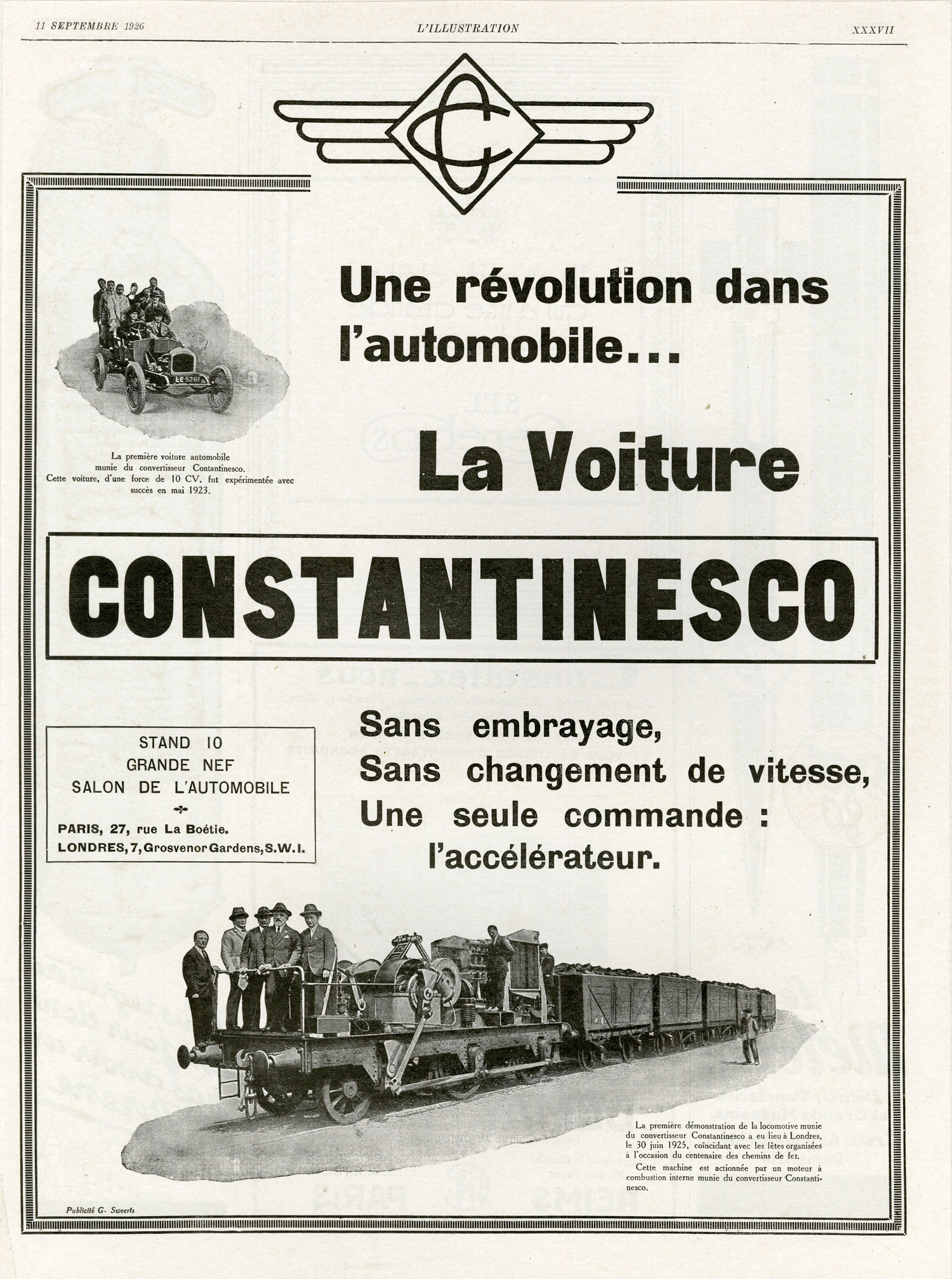 Historia e „La Voiture Constantinesco” – Makina me marshe automatike e shpikur në vitin 1926 nga një rumun