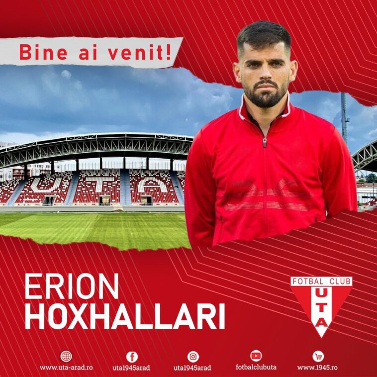 Erion Hoxhallari transferohet tek ekipi rumun UTA ARAD